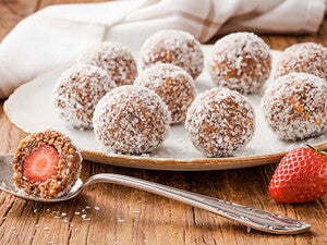 Bombom de Morango sem Açúcar e sem Lactose