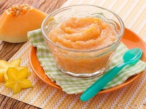 Mingauzinho de Melão Orange com Carambola Mingauzinho de Melão Orange com Carambola