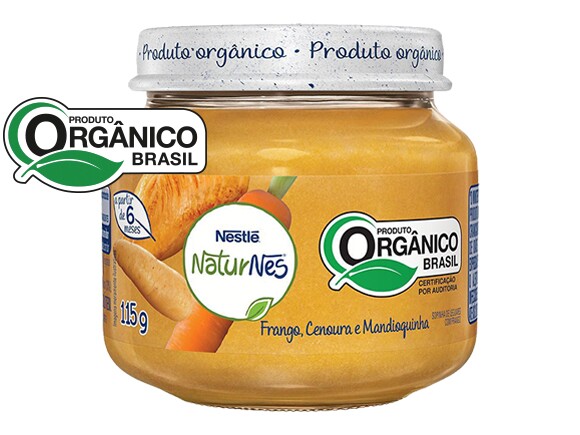 Naturnes Frango, Cenoura e Mandioquinha Orgânica