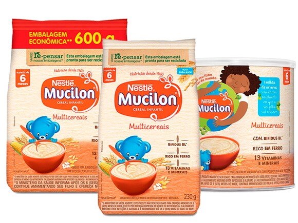 Cereal Infantil Mucilon Multicereais