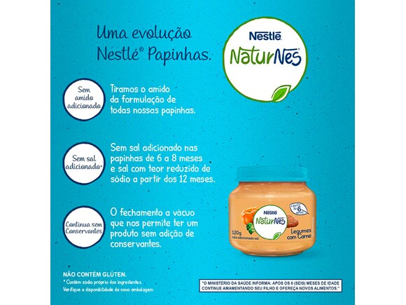 PDP-Naturnes Papinha de Legumes e Carne 170g banner