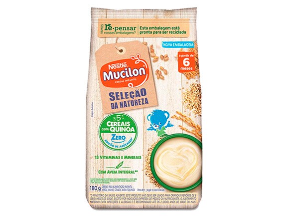 Mucilon® 5 Cereais com Quinoa Seleção da Natureza