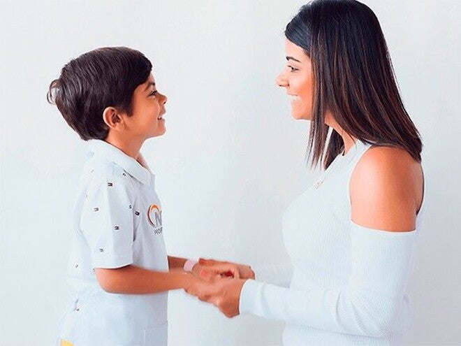 Compartilhamento de mãe e filho