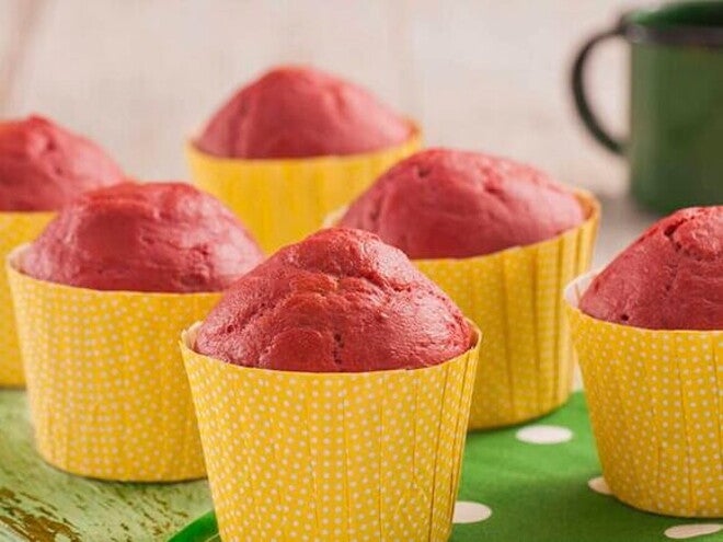 Muffin de Beterraba Muffin de Beterraba