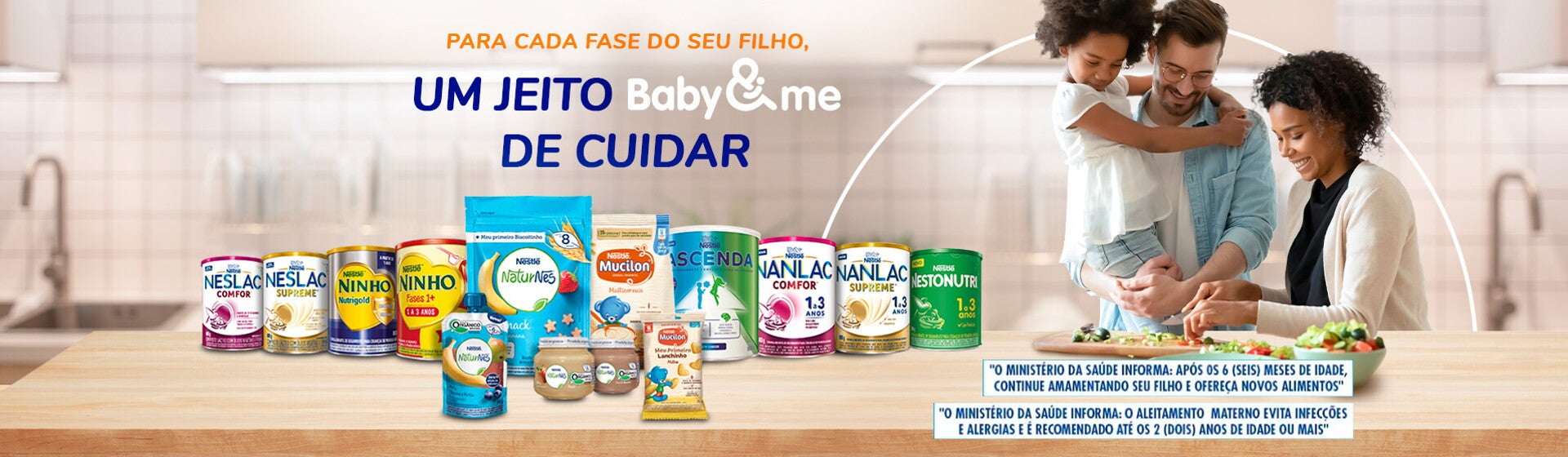 Linha nestl infantil nestl baby me
