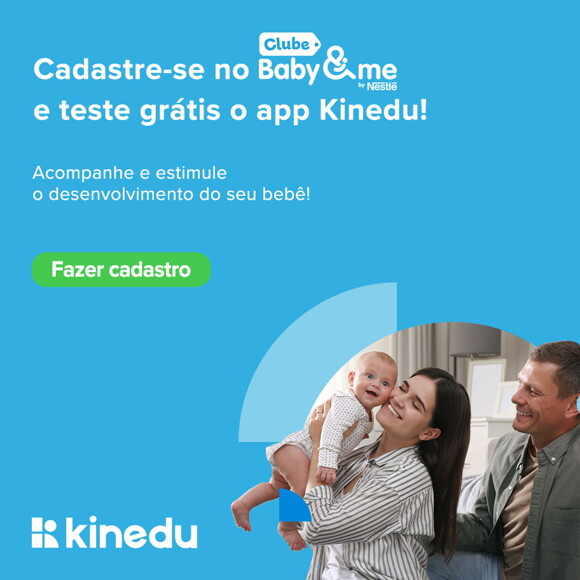 Cadastre-se no Baby and Me e teste grátis o app Kinedu
