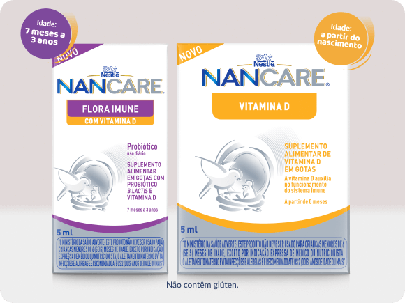 NANCARE® Vitamina D + NANCARE® Flora Imune com Vitamina D NANCARE® Vitamina D + NANCARE® Flora Imune com Vitamina D