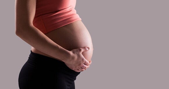 foto da gestante de perfil com as mãos sobre a barriga foto da gestante de perfil com as mãos sobre a barriga