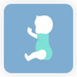 ícone de bebê de 9 a 12 meses